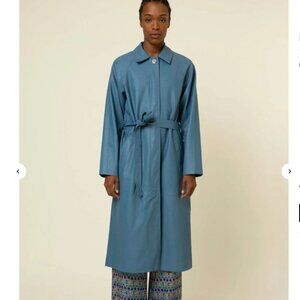 🏷️NWT:  FRNCH - Ghisele Coat Bleu Azur Size Medium